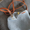 crossbody kabelka - modrá a světle šedá