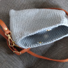crossbody kabelka - modrá a světle šedá
