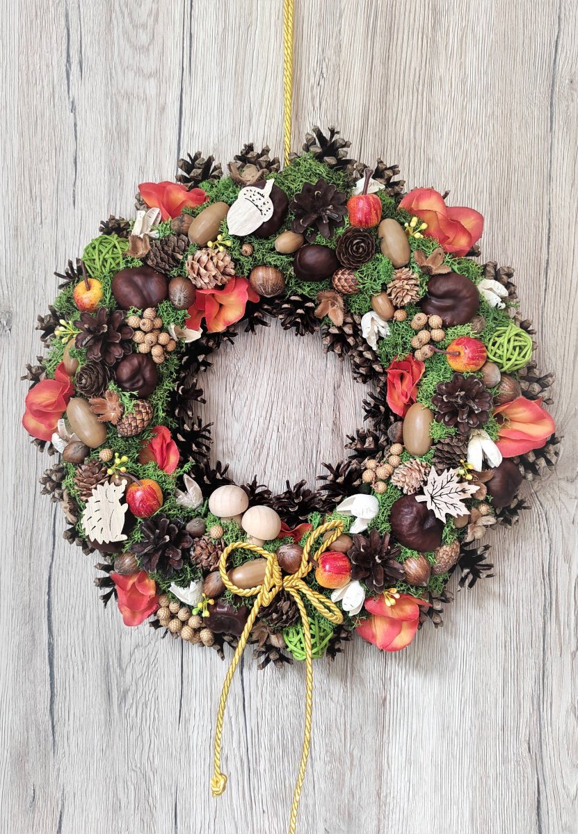 Věnec podzimní s hříbečky