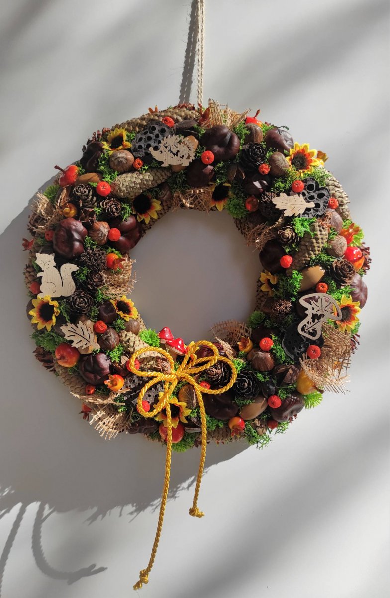Věnec podzimní barevný