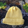 Pletená čepice 2v1 ( žlutá) 