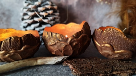 Betonové skořepinky " Karamelky "