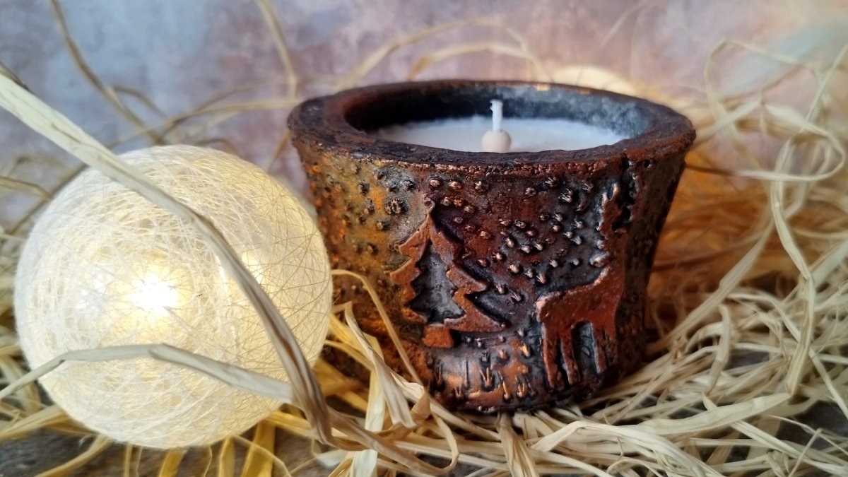 Vánoční svíčka v betonu "Limit ed."