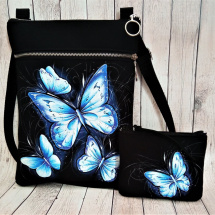  crossbody s kapsou-MODROFIALKOVÝ MOTÝLCI