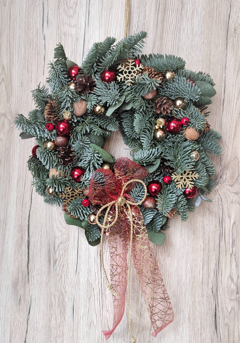 Luxusní vánoční přírodní věnec 