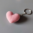 Přívěsek na klíče - růžové srdíčko