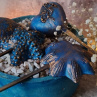 Betonový zápich " Ftalocyanin+bronz"