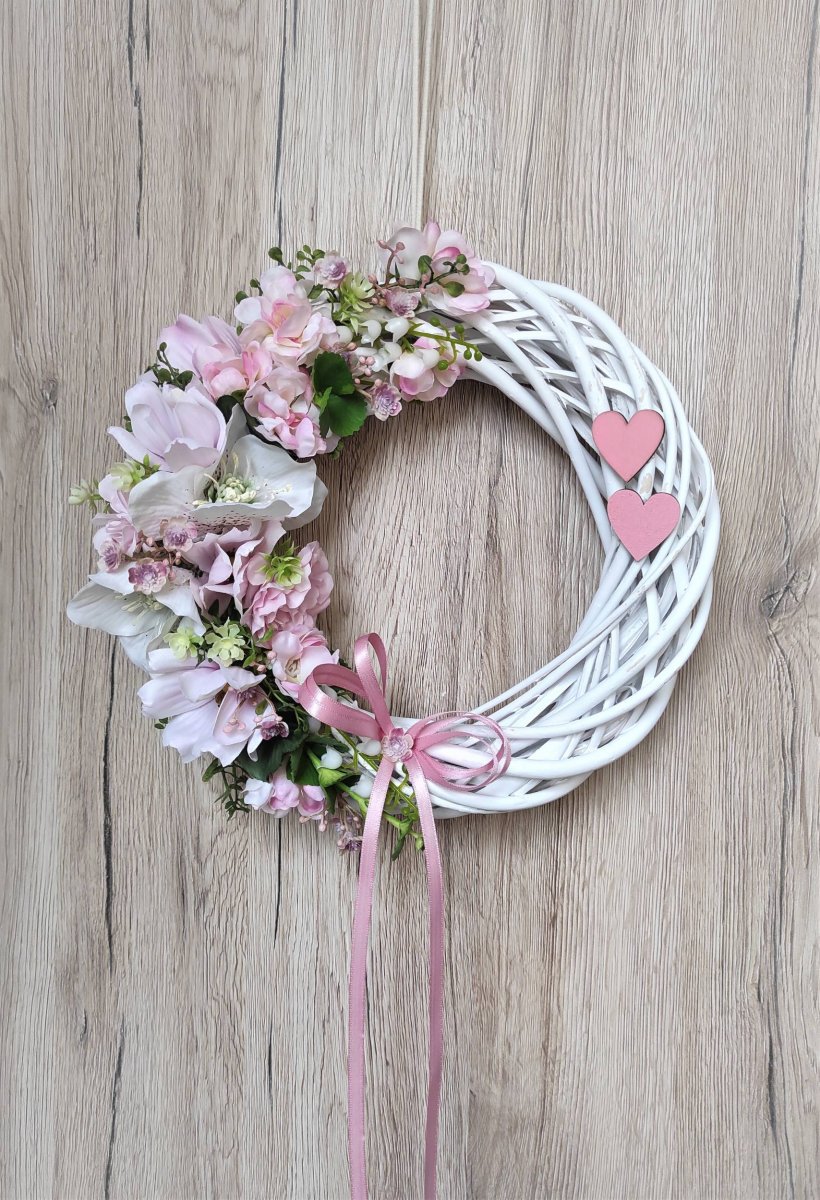 Věnec něžný bílorůžový