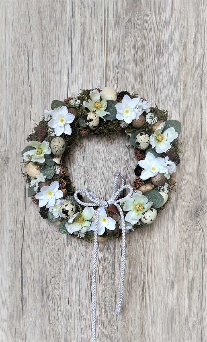 Velikonoční věnec do bílozelené