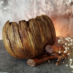 Betonový obal skořepina "Okr+hnědá"