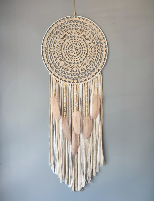 Lapač zlých snů Béžová holubice 40 x 110 cm