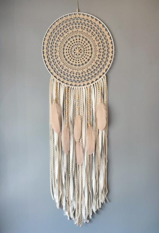 Lapač zlých snů Béžová holubice 40 x 120 cm