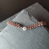 Náramek, macrame, stříbrný filigrán