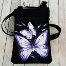 malá crossbody s kapsou-FIALKOVÝ MOTÝLCI