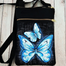 malá crossbody s kapsou-MODRÁSCI
