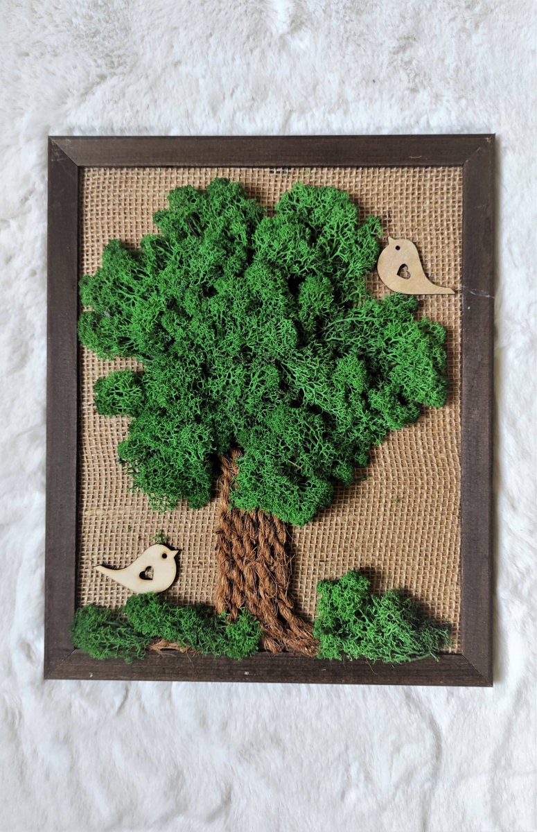 Mechový obrázek - Strom 2