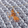 Copper Glitter Flower