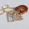 Letter "N" Transparent Glitter Bronze