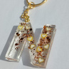 Letter "N" Transparent Glitter Bronze