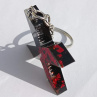 Letter "X" Black Foil Red