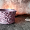 Beton-svícen-hvězdička ̈Pink+antraciẗ