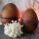 Dvě dózy vejce " Oprýskaný vzhled