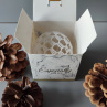 Dárkové balení - vánoční baňka v krabičce
