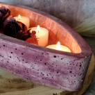 Beton-loďka "Starofialová patina"