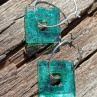 Square Green Metalic