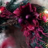 Adventní věnec-bordó "Závěsný-svítící"
