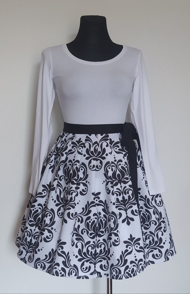 Taftová zavinovací sukně 314