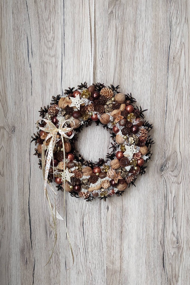 Vánoční věnec do zlaté