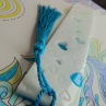 Heart White Blue
