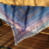 Háčkovaný šátek - pastelové barvy