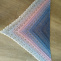 Háčkovaný šátek - pastelové barvy