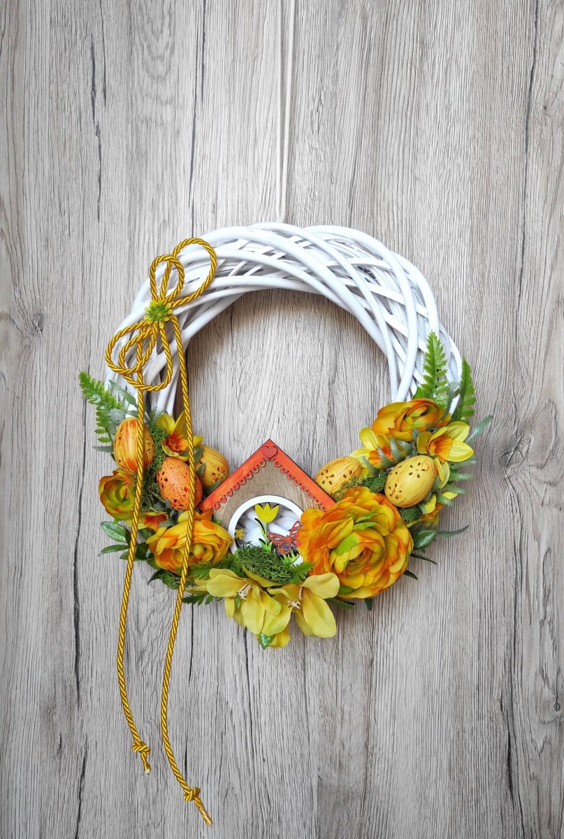 Věnec velikonoční s domečkem