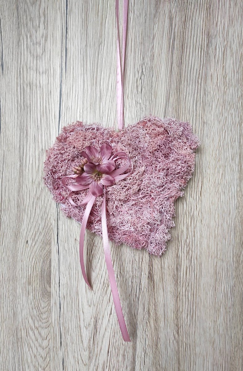 Romantické růžové srdíčko