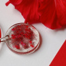 Circle Red Glitter