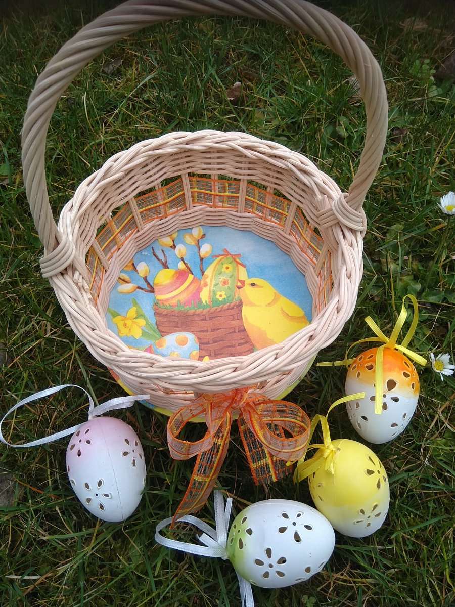 Košíček na 10 vajíček - jarní 