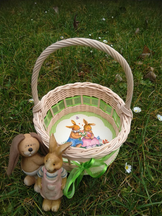 Košíček na 10 vajíček - zamilovaný zajíček 1