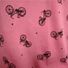 Úpletové šaty retro kola na růžové