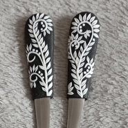 Lžička latté  s ornamenty