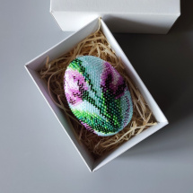 Velikonoční vajíčko z korálků - v krabičce