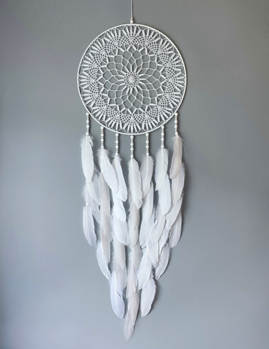 Lapač zlých snů Bílý lovec 35 x 105 cm č.1