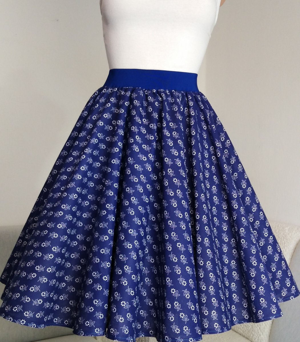 Sukně modrotisk 