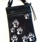 malá crossbody s kapsou-STŘÍBRNÉ PACIČKY PSÍ
