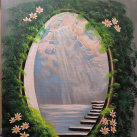 Krajina v kruhu s minerály