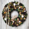Vánoční věnec se sobíky