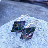 Abalone paua shell perleť něžné zavírací náušnice