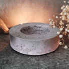 Beton-svícen " Jednoduchý, pudrová růž "